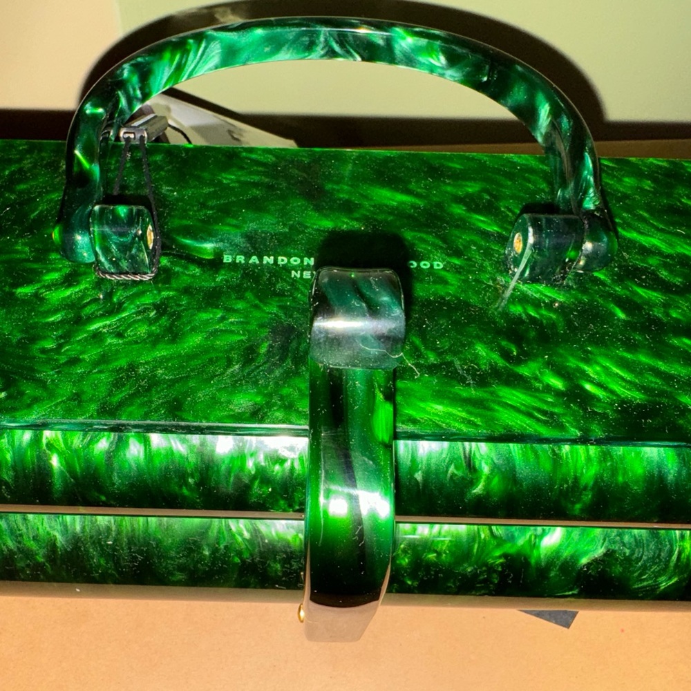 Nwt Brandon Blackwood duplex acrylic purse
